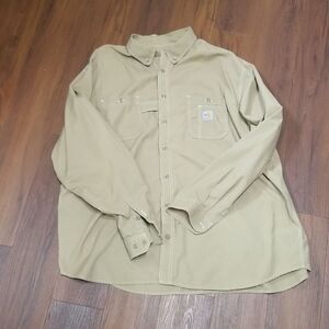 Carhartt® Men's FR Force Lightweight Button Down Size 4X tall